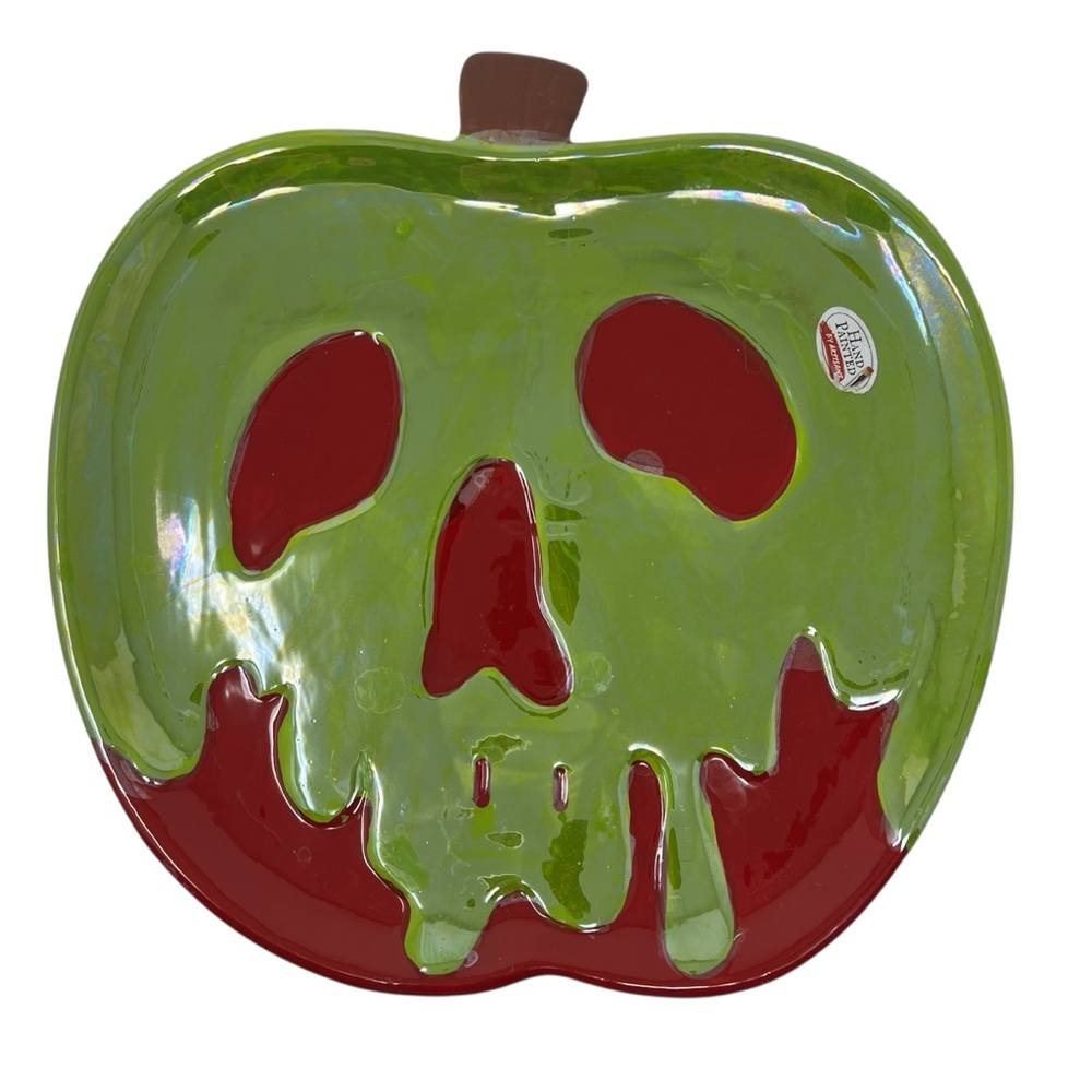 Disney Villains Poison Apple Serving Platter Hand Painted Decorative Oversized